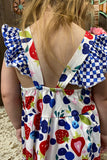 FRUITS printed girl dress