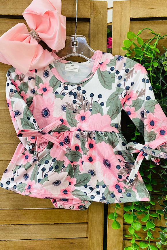 12004MZ Floral baby girl dress
