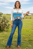 Snake skin/leopard turquoise rock printed women tops GJQ8182 (FS13)