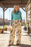 Western cowboy & rodeo wide leg women boutique pant Southern Stitch GJQ17183