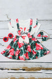 Watermelon short sleeve top & skirts girls outfit sets 230125M A8S1