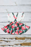 Watermelon short sleeve top & skirts girls outfit sets 230125M A8S1