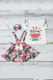 Watermelon short sleeve top & skirts girls outfit sets 230125M A8S1