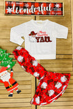 XCH0018-3H Kids "Merry Christmas YALL" & Santa Top bottom 2pc set