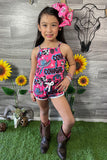 DLH2401 Mix & match pink "COWGIRL" & turquoise sleeveless sets (2 sets bundle)
