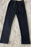 DLH2616 Solid black stretch girls tight legging pant