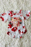 XCH0999-12H GROOVY BABY red tie dye baby rompers