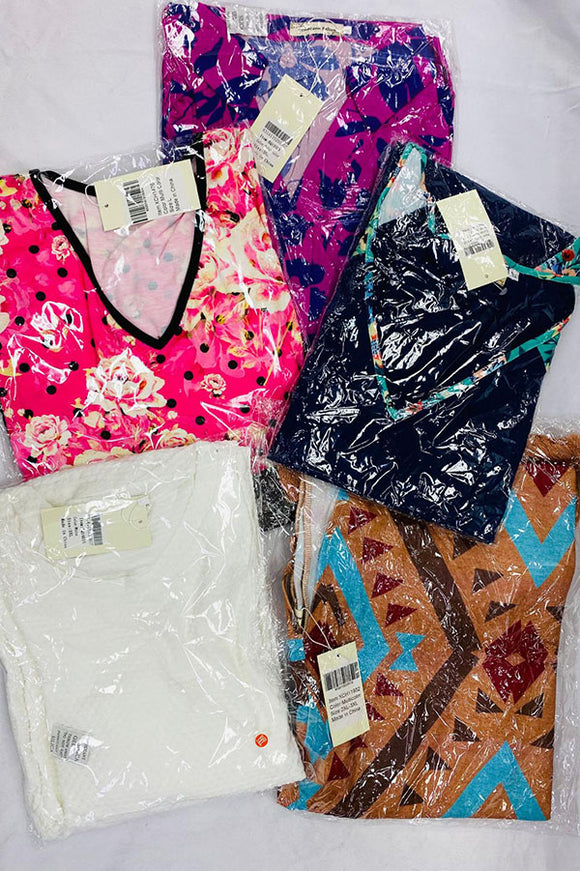 Wholesale women's clothing mix sizes and styles 5pcs sales $25, No return, No refund