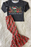 XCH0015-29H "JESUS, the resaon for the season" top pant girls outfit sets