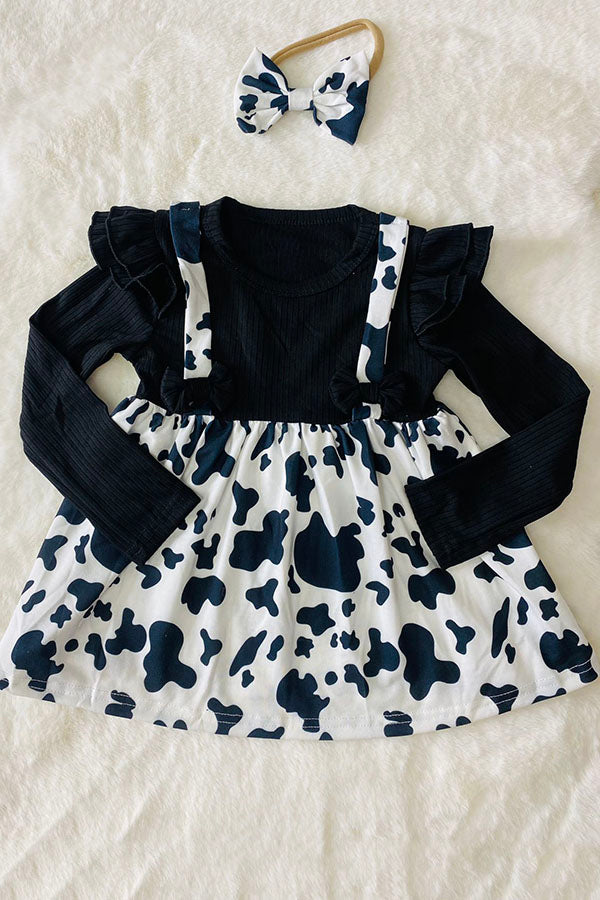 chinese dress ladies Infant/Toddler Cowgirl Hardware Pink Cowgirl Horse Calf Long Sleeve Dress main image 1