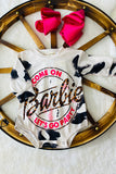 XCH0014-5H COME ON Barbie LET'S GO PARTY long sleeve baby onesie