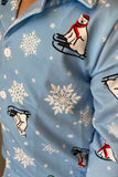 DLH2810 Christmas snowflake unisex kids pajamas sets