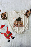 XCH05003 ITS THE SEASON Christmas long sleeve infant baby onesie