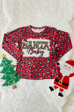 DLH2574 Wholesale "Santa Baby" prints long sleeve girls t-shirt