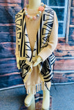 DLH2595 Aztec sweater kids vests/cardigan/sweater with tassels