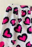 XCH0015-26H "Follow Your Heart" Print Tie dye 2pcs girls set