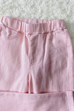 DLH2853 Light pink denim jeans tight pant girls legging