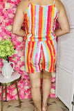 Western women's clothing suppers striped one piece overall w/pockets YMY13364 BS11