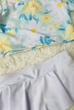 Girls bikini sets wholesale Floral print girl swimming suite 2pcs set DLH2332