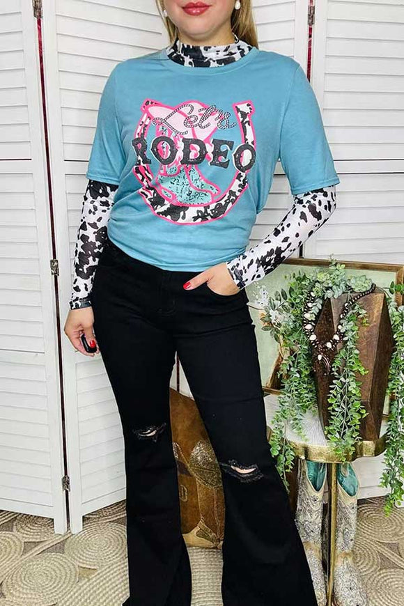 Women's jeans wholesaler Black denim ripped & flare legs S012
