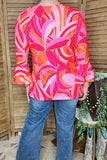 Women boutique clothing wholesale Multi color printed & ruffle 3/4 sleeves GJQ16042