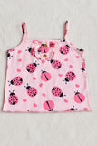 Girls summer sets wholesale Ladybug top & denim shorts 2pcs children clothes XCH04031