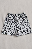 Girls boutique clothing suppliers leopard printed top & shorts 2pcs sets XCH04030