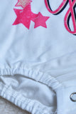Summer baby onesie Let's go girls & lightning printed & short sleeves XCH05020