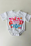Shop baby onesie "ALL GOOD DAY" flower printed & short sleeves infant romper XCH05018