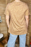 REDEO JUNKIE western leopard short sleeve women t-shirt XCH14477 GS8