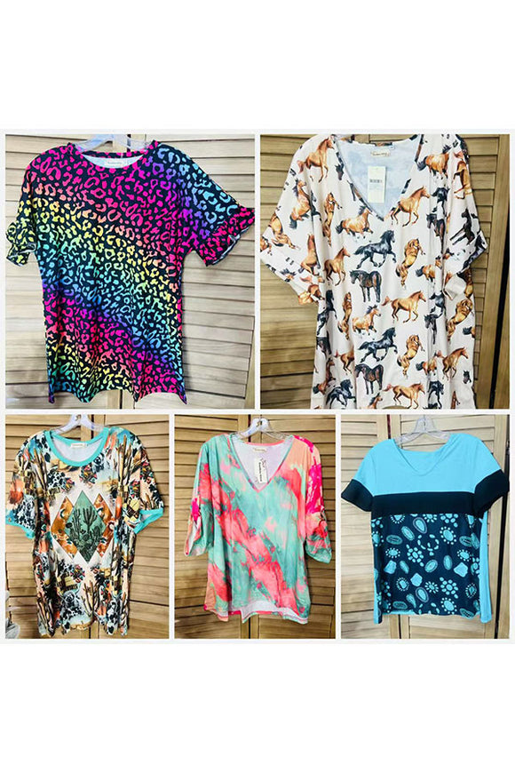 Women's clothing cheap wholesale 5pcs $25 mix size, No return, No refund