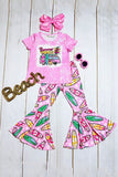 SUMMER VIBES surfboard printed girls set XCH0666-11H 8S5/A11S1