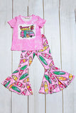SUMMER VIBES surfboard printed girls set XCH0666-11H 8S5/A11S1