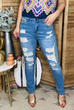 Women Slim Fit Stretchy Casual Denim Pants Distressed Jeans SP-J1521 IS12