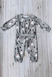 Christmas tree & snowman printed top & pant 2pc boy sweatshirts set DLH2890 A15S1