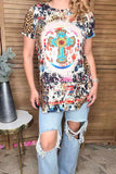 Mom and me Multi color printed cross short sleeve women t-shirt XCH0722-22 (AS14)