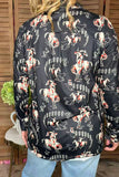 Western riding horse long sleeve women shirts w/buttons GJQ16446