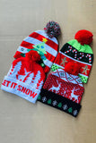 Christmas one size unisex toddler kids hat w/lights