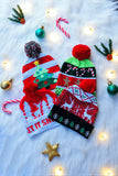 Christmas one size unisex toddler kids hat w/lights