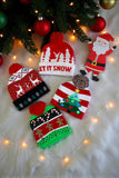 Christmas one size unisex toddler kids hat w/lights