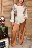 Leopard & Beige long sleeve women tops GJQ15315 (BS5)