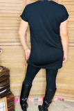 Black & Sequin & Paid color block short sleeve women top FW10214 (FS7)