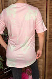 Valentine "Stay Sweet hearts" pink short sleeve women t-shirt DLH14552