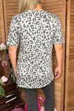 XOXO hearts & leopard printed short sleeve women t-shirt DLH12149