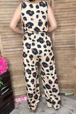 Women's apparel wholesale One piece overall leopard jumpsuit w/waistband & pockets YMY15073 (AS8)