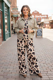 Women's apparel wholesale One piece overall leopard jumpsuit w/waistband & pockets YMY15073 (AS8)