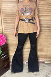 REDEO JUNKIE western leopard short sleeve women t-shirt XCH14477 GS8