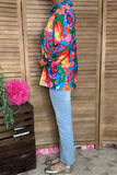 Southern Stitch floral printed long sleeve women's blouse wholesale BQ16306 GS1