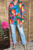 Southern Stitch floral printed long sleeve women's blouse wholesale BQ16306 GS1