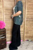 Western BACK TO THE 90`S tie dye short sleeve women top DLH13854 IS11